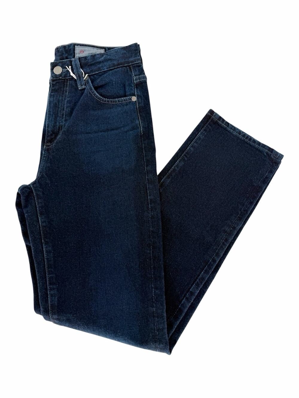 AG Adriano Goldschmied Saige High Rise Straight Jeans Blue Women's - Size 24